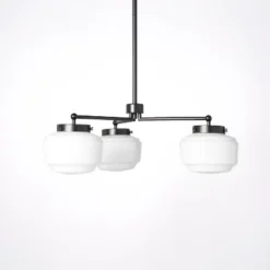 3-Arm Milk Glass Chandelier Ceiling Light - Hearth & Hand™ With Magnolia -Home Decoration GUEST b7b6a344 9130 492d 80d0 fd8479600aa5