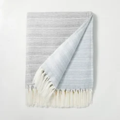 Faded Pin Stripe Gauze-Woven Throw Blanket - Hearth & Hand™ With Magnolia -Home Decoration GUEST c1773d90 5fbf 416e b8cb fd886e03f5ae