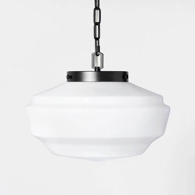 Milk Glass Adjustable Pendant Ceiling Light - Hearth & Hand™ With Magnolia 5 Milk Glass Adjustable Pendant Ceiling Light - Hearth & Hand™ With Magnolia - Image 5