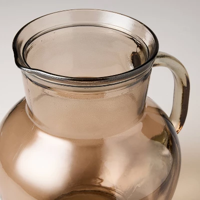 78oz Recycled Glass Pitcher Brown - Hearth & Hand™ With Magnolia 2 78oz Recycled Glass Pitcher Brown - Hearth & Hand™ With Magnolia - Image 2