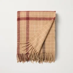 Plaid Lightweight Throw Blanket - Hearth & Hand™ With Magnolia -Home Decoration GUEST cce197f2 8ee4 44b4 ae90 794db4e84336