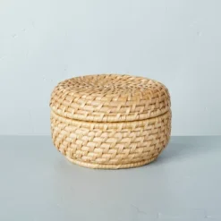 Woven Basket With Lid Natural - Hearth & Hand™ With Magnolia -Home Decoration GUEST cd13636c be60 427b b7e0 6ad52733400f
