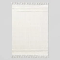 Texture Border Stripe Rug Cream/Silver Gray - Hearth & Hand™ With Magnolia -Home Decoration GUEST cf0cedf2 0691 4a09 aff5 bb4da7ae4262