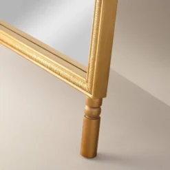 Arched 28"x70" Wood Framed Leaner Mirror Brass - Hearth & Hand™ With Magnolia -Home Decoration GUEST d11368bb 5f34 4961 b778 f5a096b3fbae