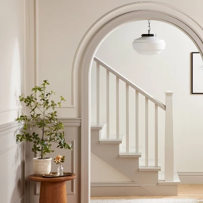 Milk Glass Adjustable Pendant Ceiling Light - Hearth & Hand™ With Magnolia 2 Milk Glass Adjustable Pendant Ceiling Light - Hearth & Hand™ With Magnolia - Image 2