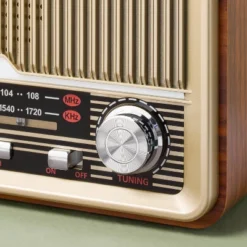 Vintage Wood Finish AM/FM Radio And Bluetooth Speaker - Hearth & Hand™ With Magnolia -Home Decoration GUEST e1ae3017 2508 4da6 99a7 6b538acc9fb6