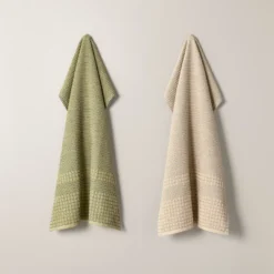 Set Of 2 Striped Terry Kitchen Towels - Hearth & Hand™ With Magnolia -Home Decoration GUEST e445a420 c9a7 4b0d b344 766149085892