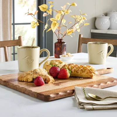 Carved Edge Square Wood Board - Hearth & Hand™ With Magnolia 1 Carved Edge Square Wood Board - Hearth & Hand™ With Magnolia