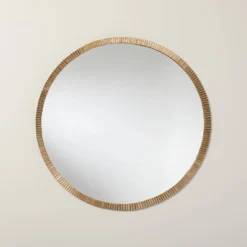 Pleated Brass Round Wall Mirror Antique Finish - Hearth & Hand™ With Magnolia 7 Pleated Brass Round Wall Mirror Antique Finish - Hearth & Hand™ With Magnolia -Home Decoration GUEST fc417e4d 9541 4850 afb2 0dbdf28b0a6d