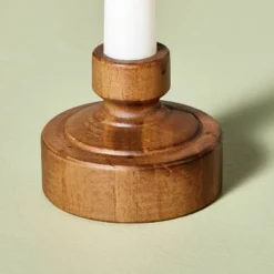 7"x3" Flameless Christmas Window Candle With Wood Base - Hearth & Hand™ With Magnolia -Home Decoration GUEST ffd6975e 2146 4e21 8ea0 9c4d357bd4f0